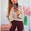 Camiseta Rayas Camel